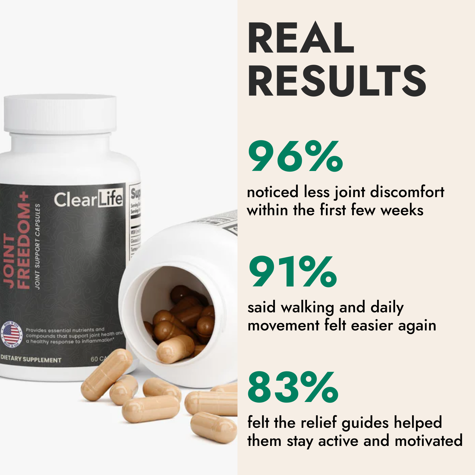 Joint Freedom+ | Doctor-Formulated Relief for Stiff, Aching Knees