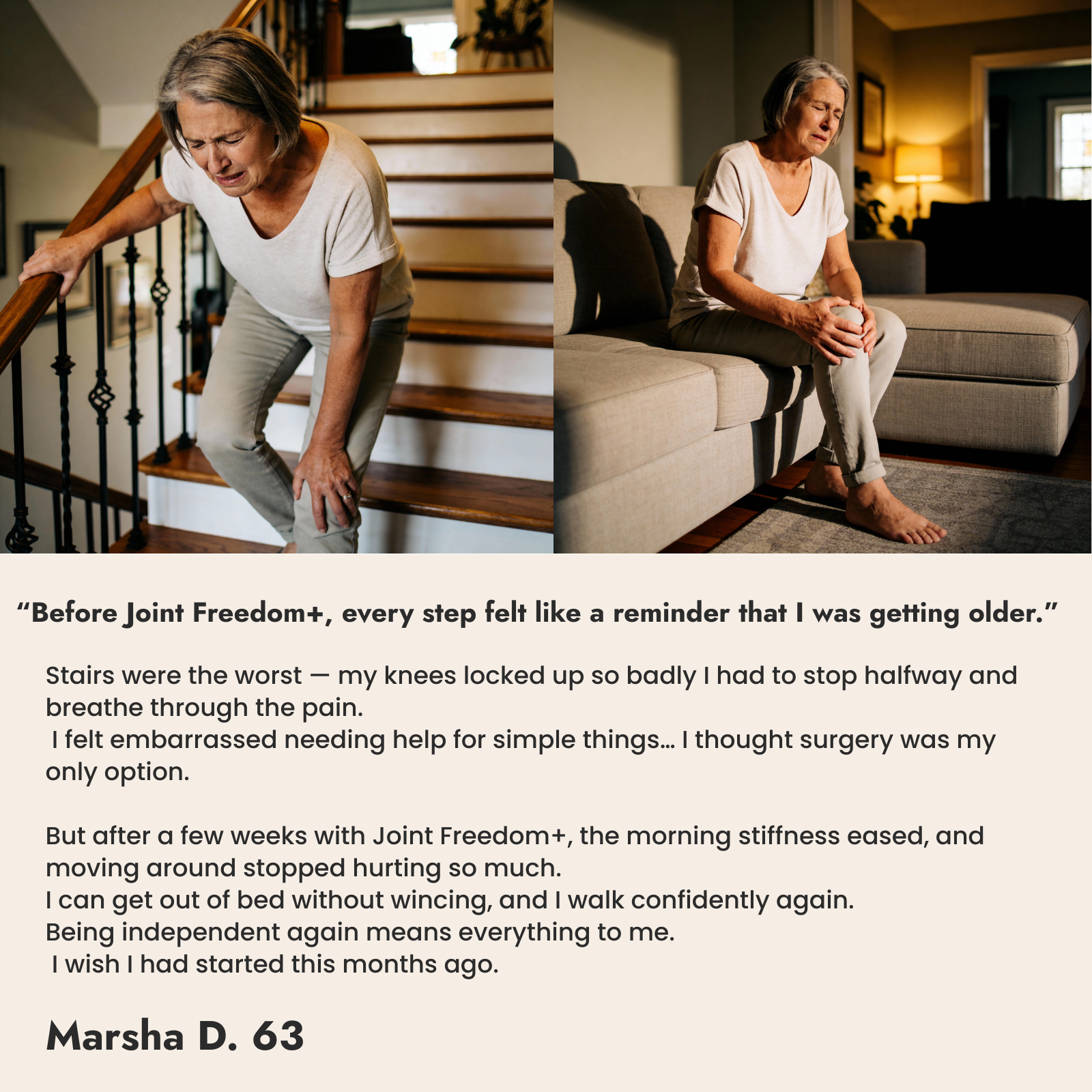 Joint Freedom+ | Doctor-Formulated Relief for Stiff, Aching Knees